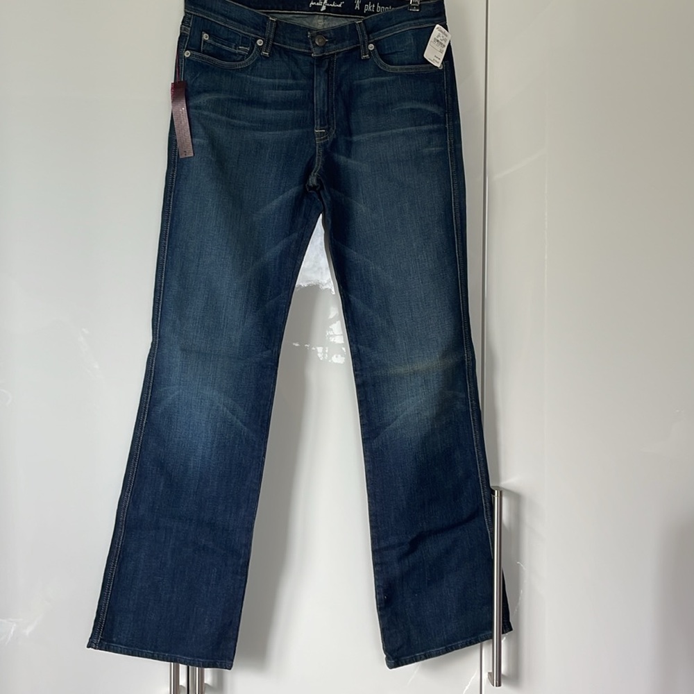 7 for all mankind Jeans in Navy Blue Size-32 NWT - Picture 8 of 17